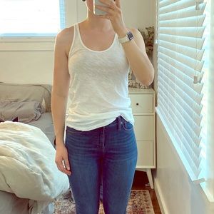 Lou & Grey White Racerback Soft Serve Tank